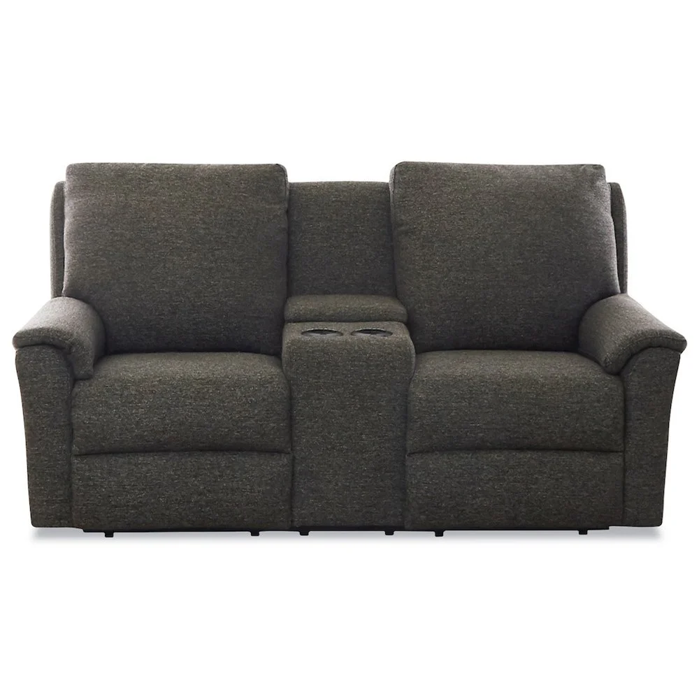Belfort Basics Davos Console Reclining Loveseat Belfort Furniture Reclining Loveseats